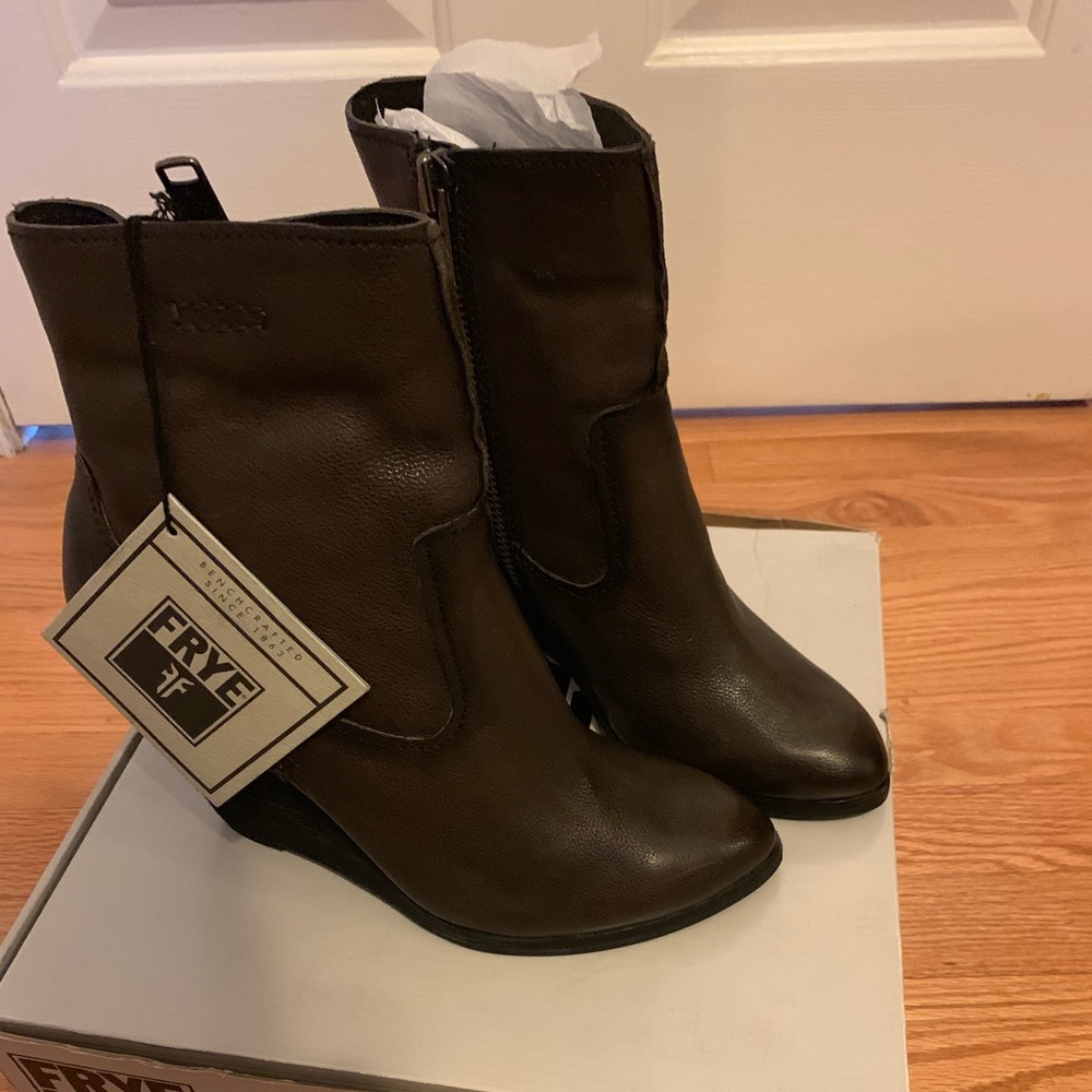 Brand New Frye Charcoal Boots